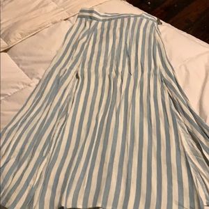 Mango blue/white skirt